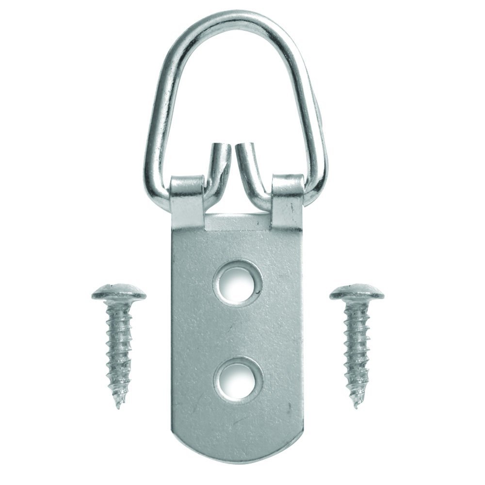 HangZ 10009 2 Hole D Ring Hangers with Screws 75lb 50pack