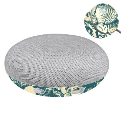 MightySkins Skin Compatible with Google Home Mini - Tan Seashells | Protective, Durable, and Unique Vinyl Decal wrap Cover | Easy to Apply, Remove, and Change Styles | Made in The USA