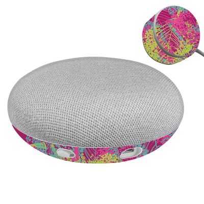 MightySkins Skin Compatible with Google Home Mini - Magenta Summer | Protective, Durable, and Unique Vinyl Decal wrap Cover | Easy to Apply, Remove, and Change Styles | Made in The USA