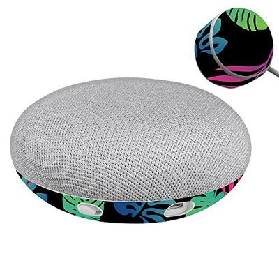 MightySkins Skin Compatible with Google Home Mini - Neon Tropics | Protective, Durable, and Unique Vinyl Decal wrap Cover | Easy to Apply, Remove, and Change Styles | Made in The USA
