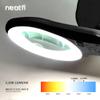 Neatfi LED Bifocal Magnifying Lamp  1,200 Lumens, 5 Lens, Dimmable, Adjustable Arm with Clamp, 60 SMD LEDs, Perfect for Crafting, Reading, Jewelry, Needlework (5 Diopter + 20 Diopter, Black) view 2