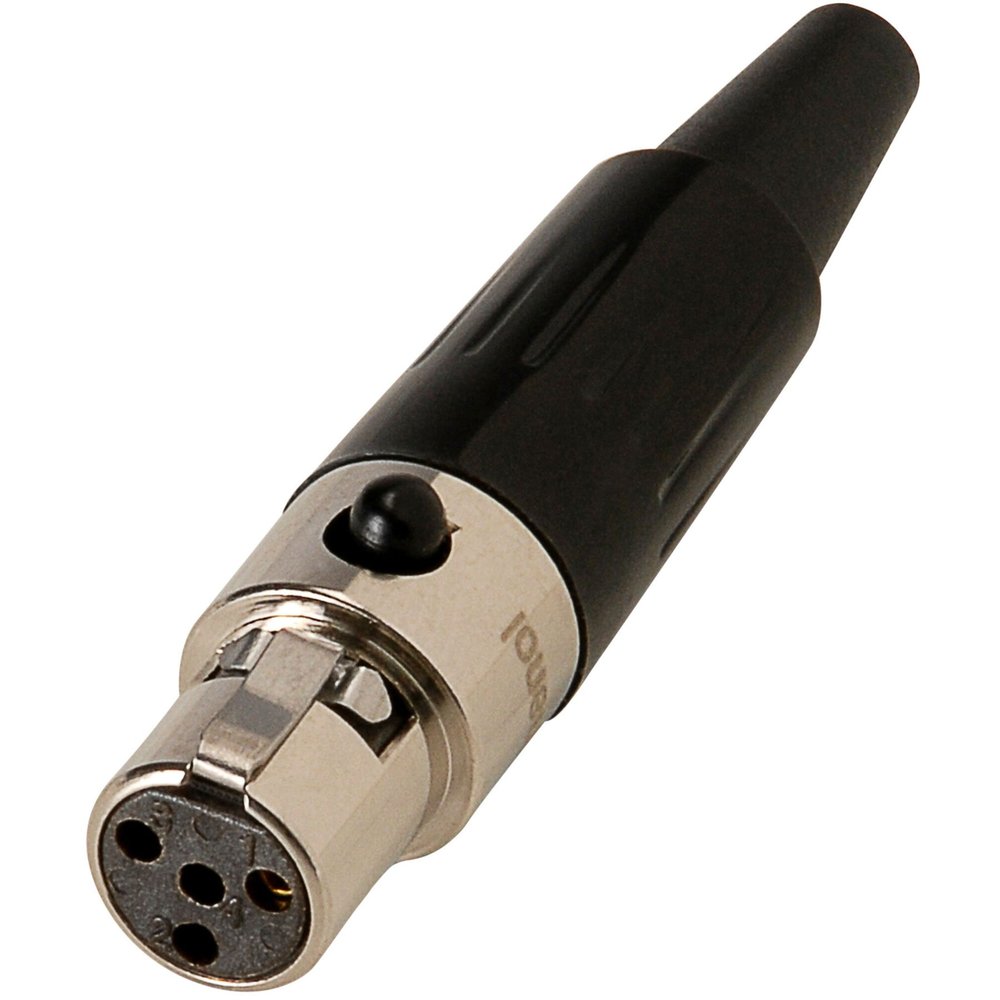 Amphenol AG4F 4-Pin Mini XLR Female Cable Connector