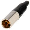 Amphenol AG4M 4-Pin Mini XLR Male Cable Connector view 1