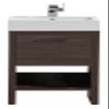 Luxo Marbre RELAX V45 A Relax Vanity with Synthetic Marble Sink, Alamo Oak view 1