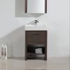 Luxo Marbre RELAX V45 A Relax Vanity with Synthetic Marble Sink, Alamo Oak view 2