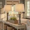 Grandview Gallery Winston 32" Poly Table Lamp Set of 2, Desk Lamp, Bedside Lamps for Night Stands, Nightstand Lamp, Small Lamp, Small Table Lamps for Living Room Set of 2 (Reclaimed Grey Polyresin) view 3