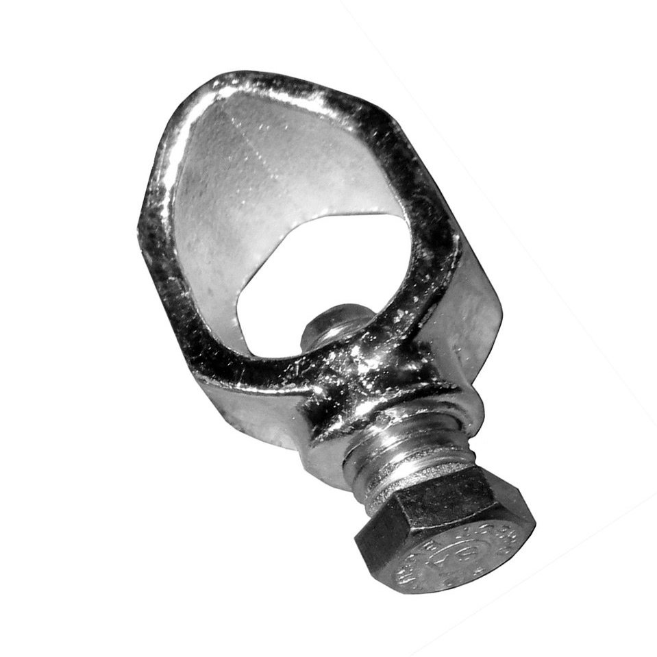 ROHN 340016T 3/4" Ground Rod Clamp - Tinned Bronze, for 3/4" Ground Rod