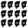 Beistle 12-Piece Phantom Masks in Black, Half-Face Masquerade Masks, Halloween Costume Party Accessories, Theater Costume Accessories view 1