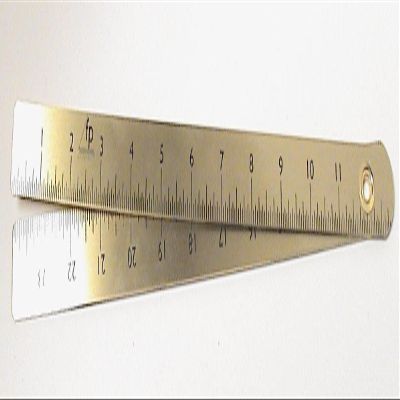 Foot Pro 2 Foot Brass Ruler