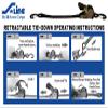 Ancra Cargo Retractable Ratchet Tie-Down w/Push Button Release, 1" x 6' view 3