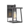 Chloe Gabriel Transitional 1 Light Textured Black Outdoor Wall Sconce 10" Tall view 1