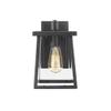 Chloe Gabriel Transitional 1 Light Textured Black Outdoor Wall Sconce 10" Tall view 3