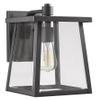 Chloe Gabriel Transitional 1 Light Textured Black Outdoor Wall Sconce 12" Tall view 2