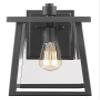 Chloe Gabriel Transitional 1 Light Textured Black Outdoor Wall Sconce 12" Tall view 3