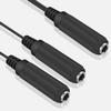 Duttek Guitar Y Cable, 6.35mm 1/4 inch Mono TS Female to 2x6.35mm 1/4 Inch Mono TS Female Y Splitter Cable 20cm/8inch (635F-2FMTS) view 2