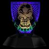 The Geeky Days Skull with Shield Design 3D Line Lamp LED Night Light Soccer Skull Tatto 3D Optical Illusion Light Novelty Party Decor Glowing LED USB Lamp view 2