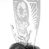 The Geeky Days Skull with Shield Design 3D Line Lamp LED Night Light Soccer Skull Tatto 3D Optical Illusion Light Novelty Party Decor Glowing LED USB Lamp view 4