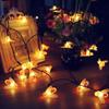 [2 Pack] Solar Powered String Lights, 30 Cute Honeybee LED Lights, 15FT 8 Modes Starry Lights, Waterproof IP65 Fairy Decorative Lights for Outdoor Gardens Homes Wedding Patio Party (Warm White) view 3