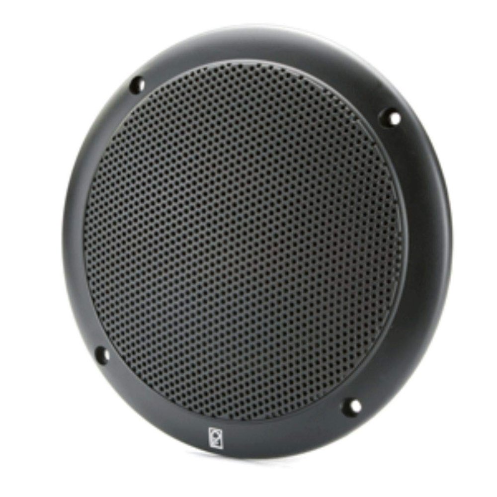 PolyPlanar 4" 2 Way Coax Integral Grill Marine Speaker Pair Black