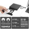 ROOFULL External CD/DVD Drive for Laptop, USB 3.0 & USB-C Portable CD/DVD-RW Player Reader Writer Burner, Optical Disc Drive for Windows 11/10 PC, Mac, MacBook & Linux Computer, Model ECD829-Y view 2