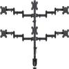 Suptek Hex LED LCD Monitor Stand up Desk Mount Extra Tall 31.5 inch Pole Heavy Duty Fully Adjustable Stand for 6 / Six Screens up to 27 inch (MD68126) view 1