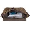 Waterproof Waxed Canvas 15" Macbook pro/ 15.6'' Laptop Messenger Bag Men Business Vintage shoulder bag/Briefcase view 3