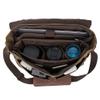 Waterproof Waxed Canvas 15" Macbook pro/ 15.6'' Laptop Messenger Bag Men Business Vintage shoulder bag/Briefcase view 4