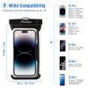 ProCase 2 Pack Waterproof Phone Pouch, Underwater Phone Case Up to 7", Dry Bag for iPhone 17 Air 16 15 14 13 Pro Plus Max, Galaxy S24 S23 S22 Ultra Pixel, Beach Essentials -Black view 2