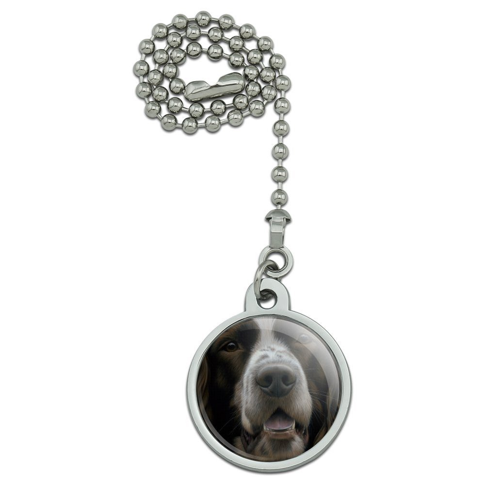 GRAPHICS & MORE English Springer Spaniel Dog Face Closeup Ceiling Fan and Light Pull Chain