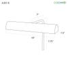 Cocoweb 10" LED Classic Picture Light with Remote Control Kit - ALEDV-10RG-REC view 2