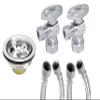 Highcraft LGLU20D Kitchen Faucet Installation Kit with 20" Supply Lines view 1