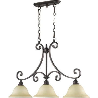 Quorum International 6554-3-86 Bryant 3 Light Island, Oiled Bronze