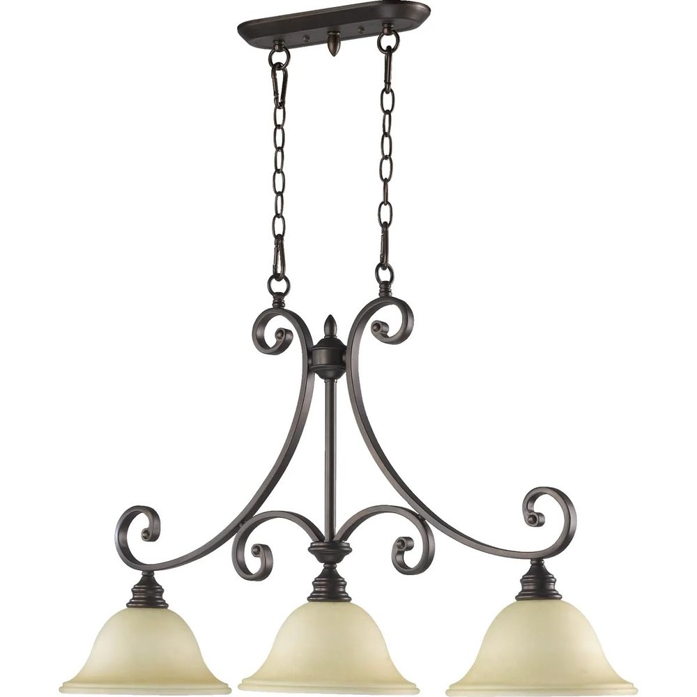 Quorum International 6554-3-86 Bryant 3 Light Island, Oiled Bronze