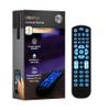 GE Backlit Universal Remote Control for Samsung, Vizio, LG, Sony, Sharp, Roku, Apple TV, RCA, Panasonic, Smart TV, Streaming Players, Blu-Ray, DVD, 4-Device, Black, 40081 Black, Backlit view 1
