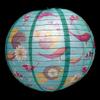 PaperLanternStore.com 14 Inch Japanese Koi Fish Patterned Paper Lantern by Quasimoon view 2