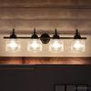 Urban Ambiance Luxury Industrial Chic Bathroom Vanity Light, Large Size: 8.75" H x 35.5" W, with Modern Famrhouse Style Elements, Fashion Bronze Finish, UHP2047, Harlow Collection view 1