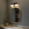 Urban Ambiance Luxury Industrial Chic Bathroom Vanity Light, Medium Size: 8.75" H x 17" W, with Modern Famrhouse Style Elements, Fashion Bronze Finish, UHP2041, Harlow Collection view 2