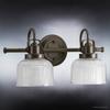 Urban Ambiance Luxury Industrial Chic Bathroom Vanity Light, Medium Size: 8.75" H x 17" W, with Modern Famrhouse Style Elements, Fashion Bronze Finish, UHP2041, Harlow Collection view 3