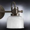 Urban Ambiance Luxury Industrial Chic Bathroom Vanity Light, Medium Size: 8.75" H x 17" W, with Modern Famrhouse Style Elements, Fashion Bronze Finish, UHP2041, Harlow Collection view 4