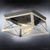 Urban Ambiance Luxury Industrial Chic Ceiling Fixture, Large Size: 6" H x 12" W, with Modern Farmhouse Style Elements, Charcoal Finish, UHP2121, Berkeley Collection view 3