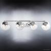 Urban Ambiance Luxury Modern Bathroom Vanity Light, Large Size: 6.75" H x 33" W, with Industrial Chic Style Elements, Polished Chrome Finish and Clear Shade, UHP2622, Costa Mesa Collection view 3