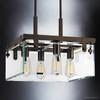Urban Ambiance Luxury Modern Farmhouse Ceiling Fixture, Medium Size: 14" H x 21" W, with Industrial Chic Style Elements, Olde Bronze Finish and Clear Shade, UHP2448, Bristol Collection view 3