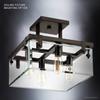 Urban Ambiance Luxury Modern Farmhouse Ceiling Fixture, Medium Size: 14" H x 21" W, with Industrial Chic Style Elements, Olde Bronze Finish and Clear Shade, UHP2448, Bristol Collection view 4
