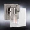 Urban Ambiance Luxury Modern Farmhouse Bathroom Vanity Light, Small Size: 8.38" H x 7" W, with Industrial Chic Style Elements, Brushed Nickel Finish, UHP2455, Bristol Collection view 3