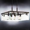 Urban Ambiance Luxury Modern Farmhouse Pendant Light, Medium Size: 13.75" H x 22.75" W, with Industrial Chic Style Elements, Olde Bronze Finish and Clear Shade, UHP2444, Bristol Collection view 3