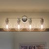 Urban Ambiance Luxury Vintage Bathroom Vanity Light, Large Size: 10.875" H x 33.5" W, with Americana Style Elements, Polished Nickel Finish, UHP2505, Belfast Collection view 1