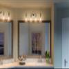Urban Ambiance Luxury Vintage Bathroom Vanity Light, Large Size: 10.875" H x 33.5" W, with Americana Style Elements, Polished Nickel Finish, UHP2505, Belfast Collection view 2