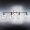 Urban Ambiance Luxury Vintage Bathroom Vanity Light, Large Size: 10.875" H x 33.5" W, with Americana Style Elements, Polished Nickel Finish, UHP2505, Belfast Collection view 3