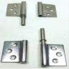 (2) Two Small Slip Off Hinges or Take Apart Hinges (Chromed) view 4
