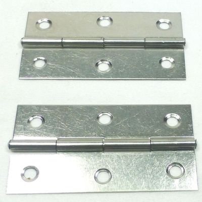 (2) Two Medium Swing Hinges or Stay Hinges (Chromed)